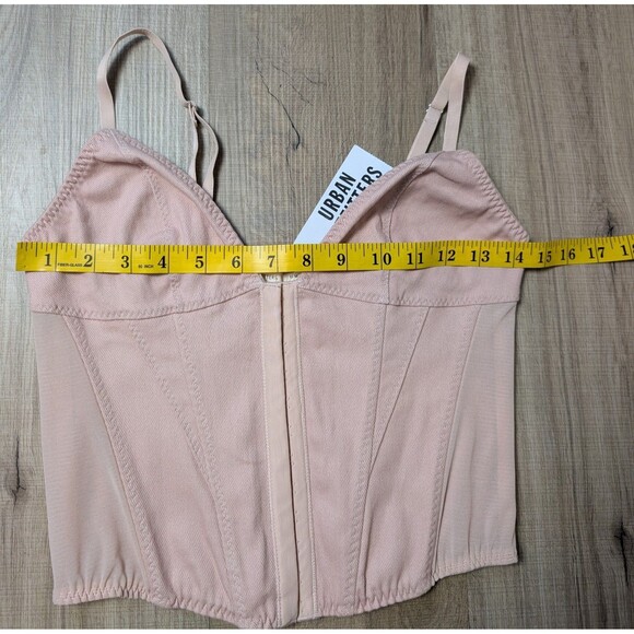 NWT Urban Outfitters Size M Enchanted Pink Corset Top Coquette Night-Out - Picture 10 of 11
